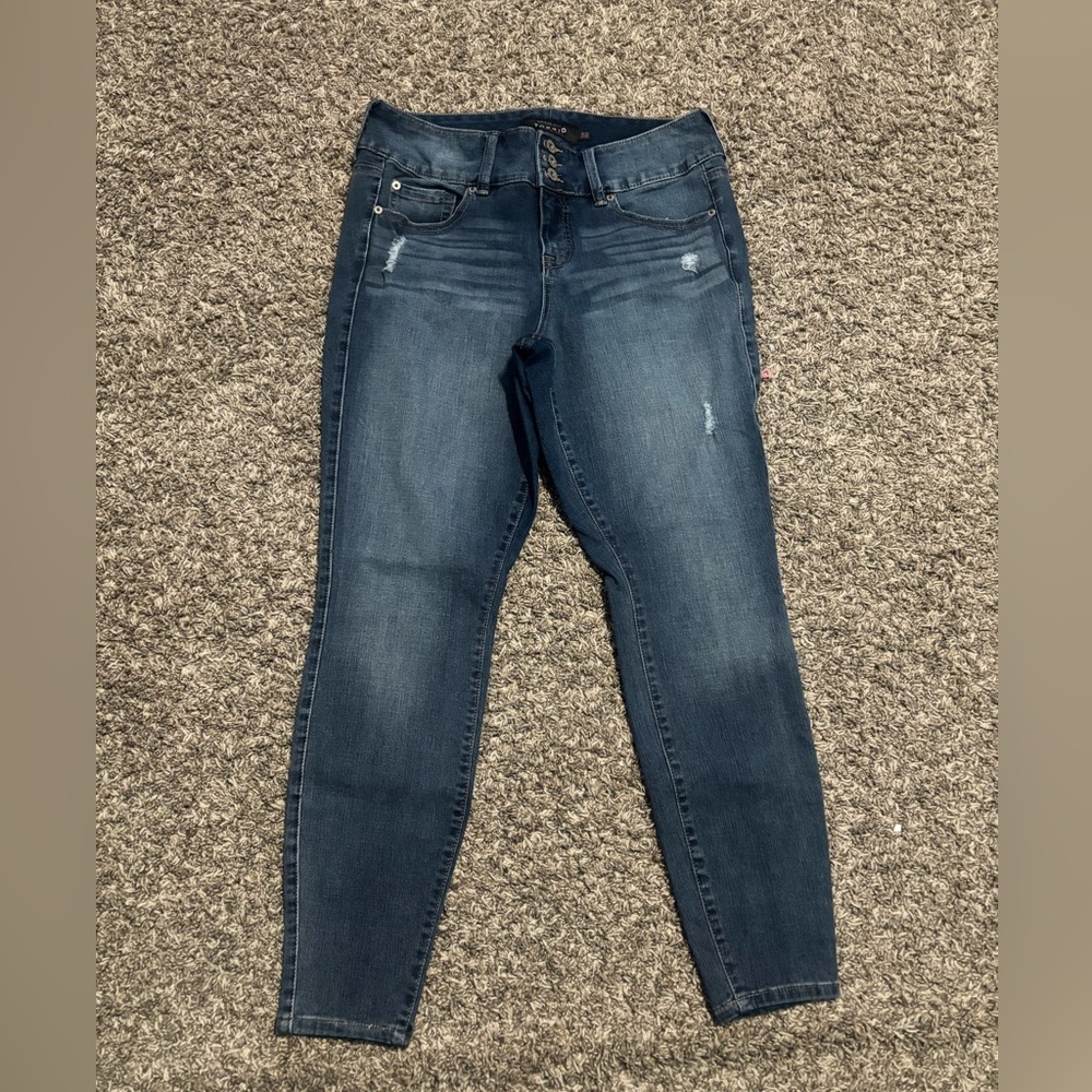Torrid High Rise Blue Jeans - Picture 2 of 9